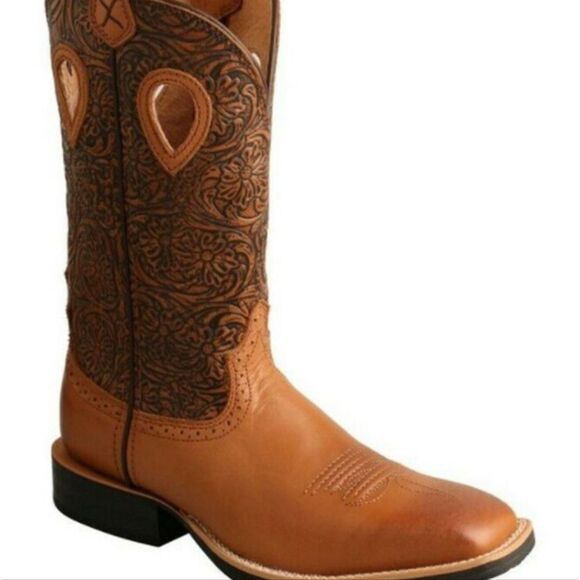 Twisted X Ruff Stock Western Performance Boots- Broad Square Toe - Picture 3 of 13